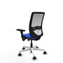 PIQUERAS Y CRESPO Silla de oficina Zulema Azul/Blanco con mecanismo Sincro/Traslack