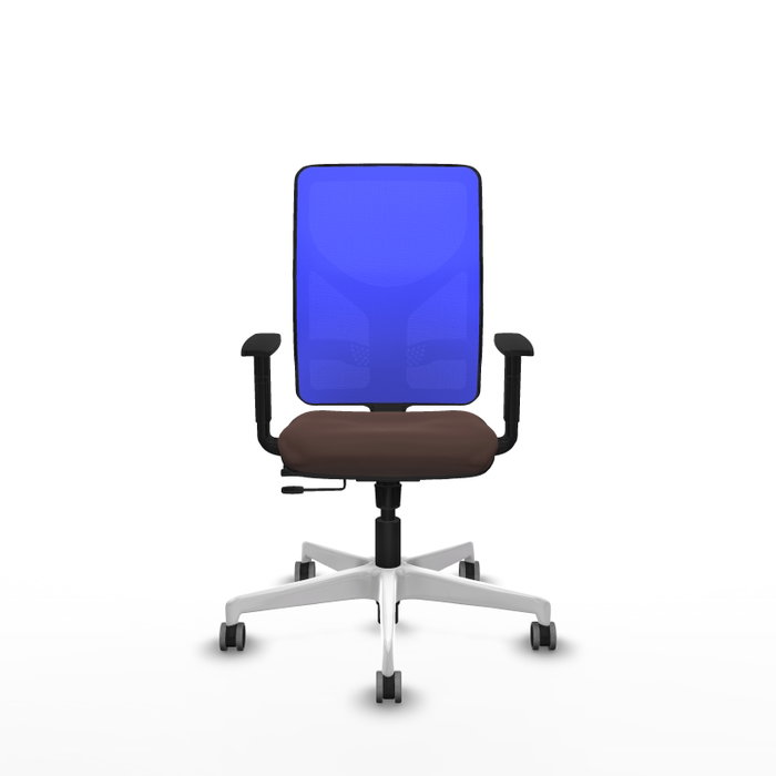 PIQUERAS Y CRESPO Silla de oficina Motilla Sincro/Traslack Marrón oscuro/Azul PIQUERAS Y CRESPO Silla de oficina Motilla Sincro/Traslack Marrón oscuro/Azul