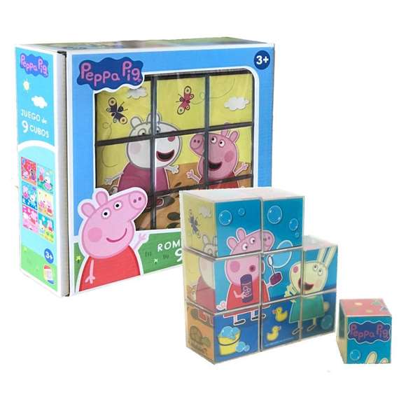 Cefa Rompecabezas Peppa Pig 9 Cubos 20x20x5 cm