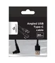 Gembird Cable USB 2.0 USB A a USB C de 0,2 m Negro CC-USB2-AMCML-0.2M