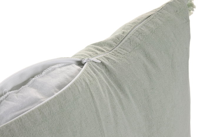 DKD Home Decor Cushions 2c25 Cojín Boho Verde Menta Algodón 45 x 45 cm (2 Unidades)