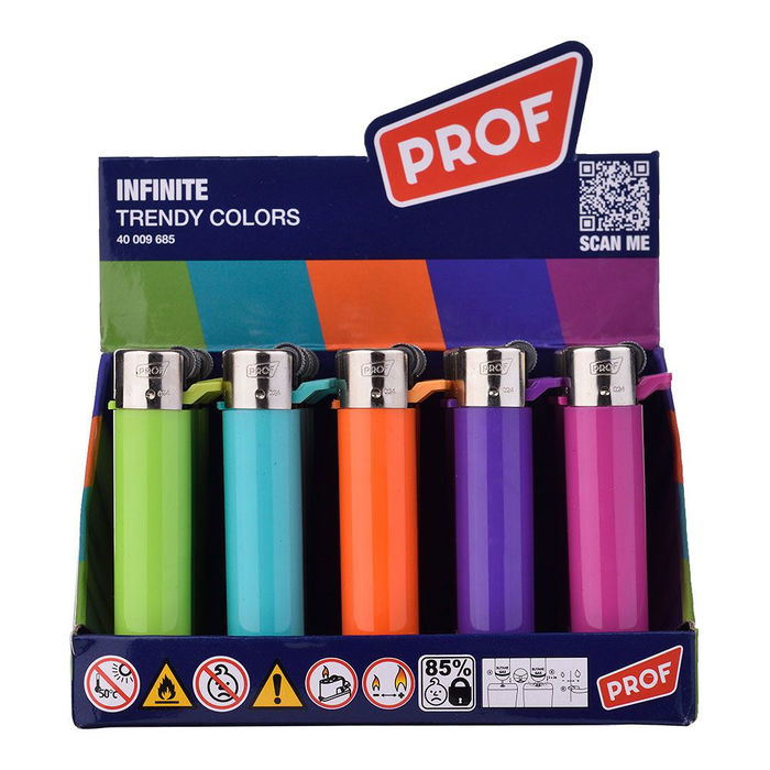 Prof Encendedor Trendy Colors, Colores Surtidos, De Piedra, Euro/U Prof Encendedor Trendy Colors, Colores Surtidos, De Piedra, Euro/U