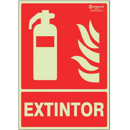 DUVER Señal 7001 Extintor PVC 297x210mm Luminiscente