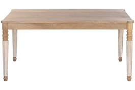 DKD Home Decor Mesa de Comedor Mango Marrón 160x90x76