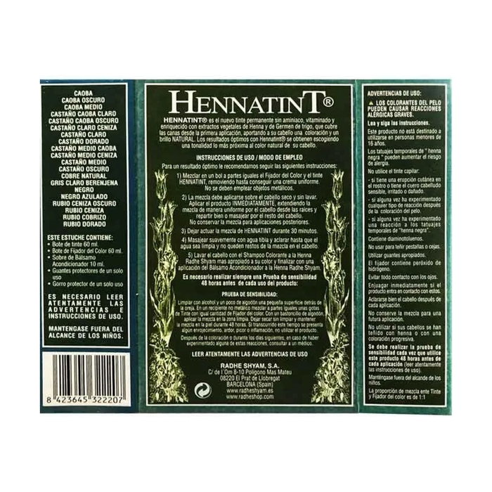 Radhe Shyam Hennatint Castaño Medio
