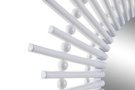 DKD Home Decor Espejo Scandi Natural Blanco 50 x 50 x 2.5 cm (2 Unidades)