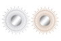 DKD Home Decor Espejo de Cristal y PP 50x50 cm, Surtido de 2 Unidades