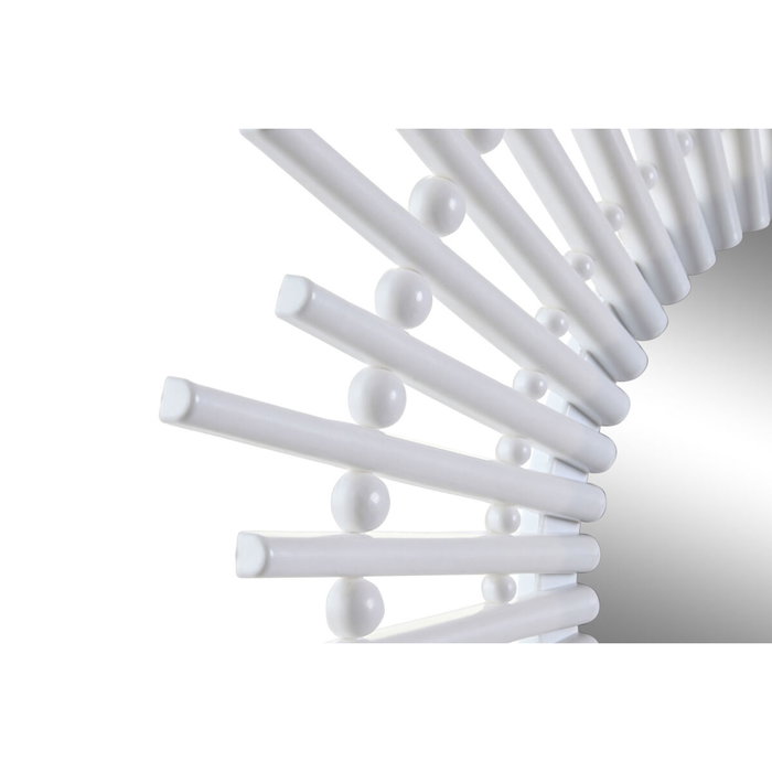 Espejo de pared DKD Home Decor Scandi Cristal Natural Blanco Polipropileno (50 x 2,5 x 50 cm) (2 Unidades)