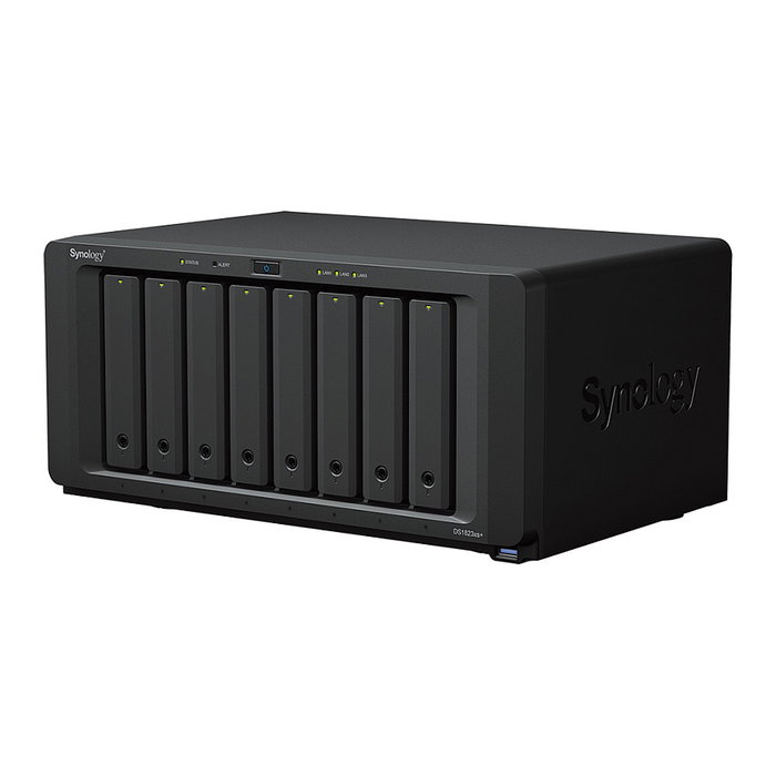 Synology NAS DiskStation DS1823xs+ 8 Bay Torre para PYMES con AMD Ryzen Embedded V1780B, 8 GB DDR4, 10 GbE, RAID, 0 TB