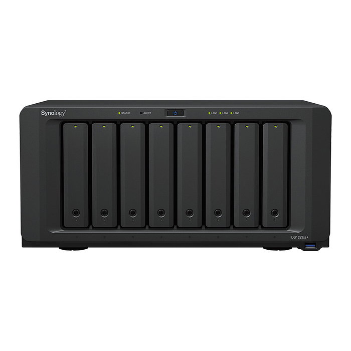 Synology NAS DiskStation DS1823xs+ 8 Bay Torre para PYMES con AMD Ryzen Embedded V1780B, 8 GB DDR4, 10 GbE, RAID, 0 TB