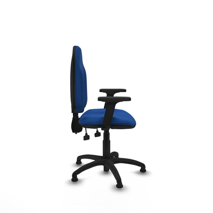 PIQUERAS Y CRESPO Silla de oficina Algarra Azul con Brazos 2D PIQUERAS Y CRESPO Silla de oficina Algarra Azul con Brazos 2D