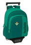 Safta Mochila 006+Carro 705 Real Betis Balompie Resistente al Agua 28x34x10 cm