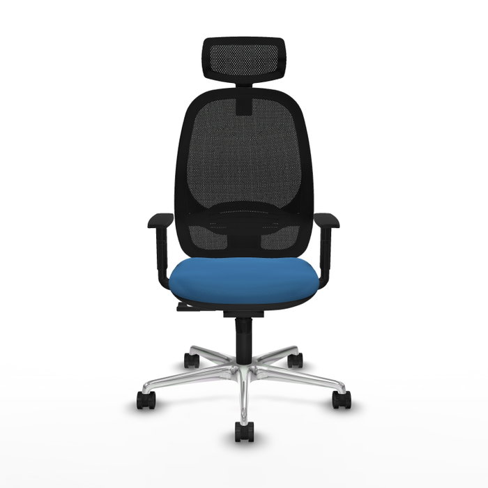 PIQUERAS Y CRESPO Silla de oficina Cilanco con mecanismo Sincro, Azul claro y Negro PIQUERAS Y CRESPO Silla de oficina Cilanco con mecanismo Sincro, Azul claro y Negro