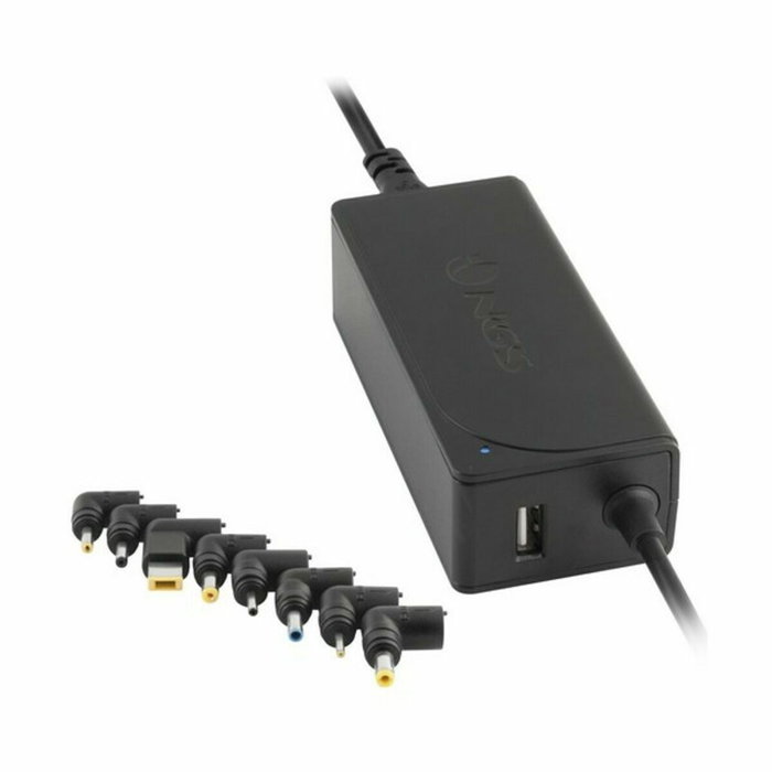NGS Cargador Universal Automático W-45W 45W Negro con 8 Conectores y Salida USB
