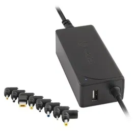 NGS Cargador Portátil Universal W-45W 45W Automático con 8 Conectores Intercambiables para Acer, Lenovo, HP, Asus, Samsung, Toshiba, Voltaje 19-20V