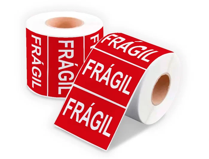 Q-connect Etiqueta Fragil 50x100 mm Rollo de 200 Unidades