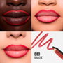 Rimmel London Oh My Plump! Perfilador de Labios #080-Baddie 1.2 g - Acabado Mate, Hidratante, Color Vibrante y Duradero para Labios Más Llenos