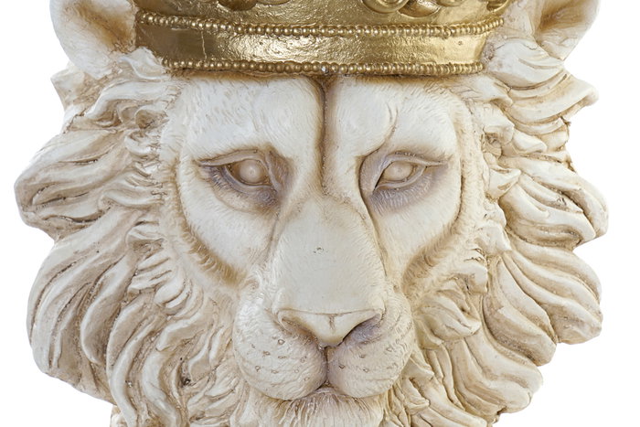 DKD Home Decor Macetero Fibra Vidrio León Blanco 40x35x48,5 cm