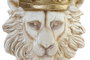 DKD Home Decor Macetero Fibra Vidrio León Blanco 40x35x48,5 cm