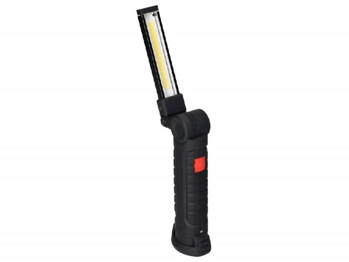 ORNO Linterna LED de Taller WL-12, con Batería Recargable 1200mAh, Iman y Brazo Flexible 270 Grados
