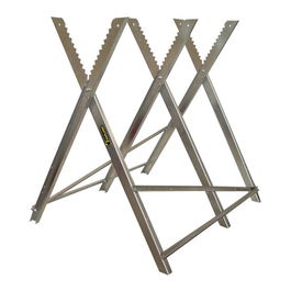 Garland 7199000206 Tl206 Caballete Plegable para Corte de Leña con Motosierra, Acero Galvanizado, Carga Máx. 100 kg, 27,1 x 19,5 x 15,74 cm