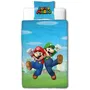 Mario Bros Juego de Cama Mario y Luigi Microfibra 1 Funda Nórdica 140 x 200 cm + 1 Funda de Almohada 63 x 63 cm