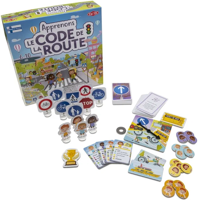 Tactic - Juego educativo Aprende el código de circulación - TAC6416739597546 - Para 2 o más jugadores - Edades 6+ Tactic - Juego educativo Aprende el código de circulación - TAC6416739597546 - Para 2 o más jugadores - Edades 6+