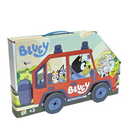 Cefa Activity Car Familia Heeler Bluey 21913 Kit de Manualidades y Colorear para Niños con Crayones, Rotuladores, Stickers y Personajes para Montar