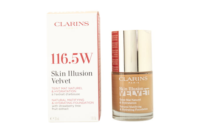 Clarins Skin Illusion Velvet Foundation 30ml - 116.5W Clarins Skin Illusion Velvet Foundation 30ml - 116.5W