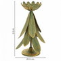 Candelero Alexandra House Living Dorado Hierro 21 x 31 x 21 cm Plumas