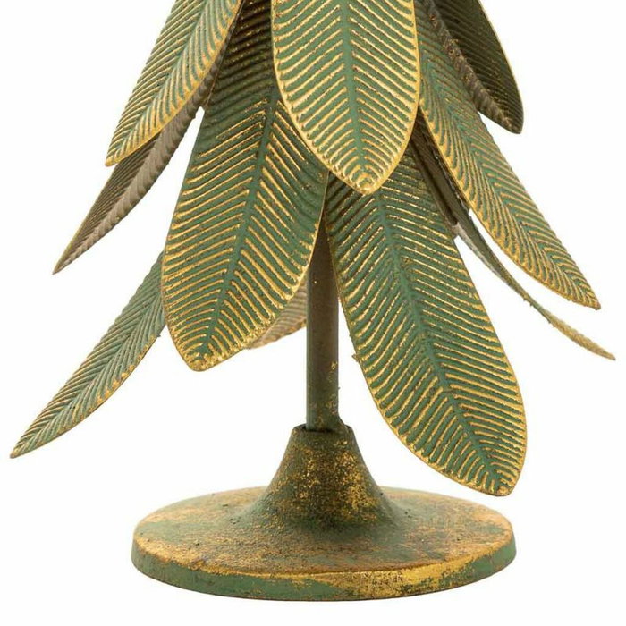 Candelero Alexandra House Living Dorado Hierro 21 x 31 x 21 cm Plumas