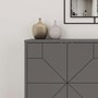 Hanah Home Consola Dune Antracita Tablero de Partículas Melamina 123x62.4x35 cm