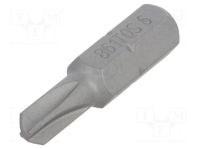 BETA Punta de destornillador Torq-Set® TS6 1/4 pulgada 25 mm BETA Punta de destornillador Torq-Set® TS6 1/4 pulgada 25 mm