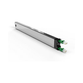 PATCHBOX PATCHBOX 365 STP - Copper Cassette Retractable, Cable Ethernet Cat6a STP 0.8 m Verde, 10 Gbit/s, Conectores RJ-45 Macho Dorados, Caja Plana de Alta Frecuencia