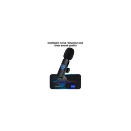 Generico Micrófono Home Tech DK-4652 Smart Wireless Lightning Omnidireccional Negro