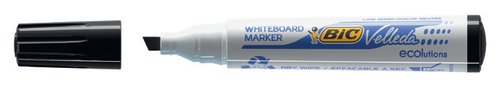 Bic Velleda Marcador Pizarra Blanca Ecolutions Negro Punta Biselada