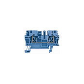 Weidmüller ZDU 2.5 BL Terminal de paso con conexión de resorte Azul