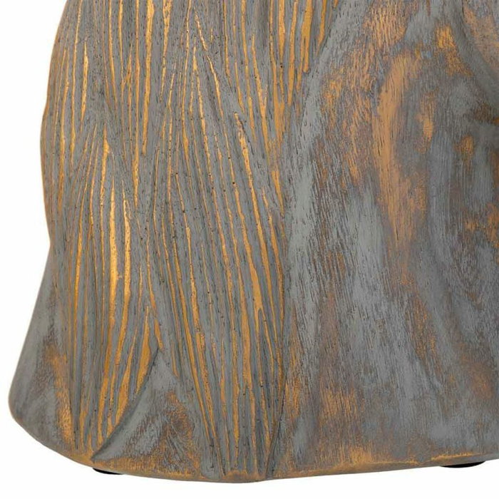 Figura Decorativa Alexandra House Living Gris Dorado Caballo 15 x 31 x 31 cm