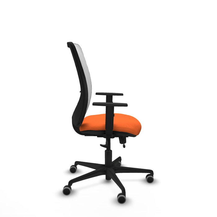 PIQUERAS Y CRESPO Silla de oficina Zulema Naranja y Blanco
