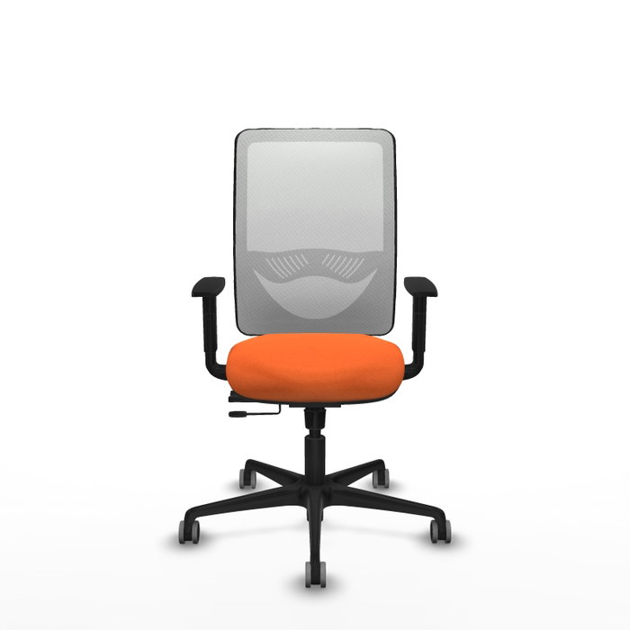PIQUERAS Y CRESPO Silla de oficina Zulema Naranja y Blanco