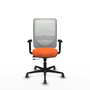PIQUERAS Y CRESPO Silla de oficina Zulema Naranja y Blanco