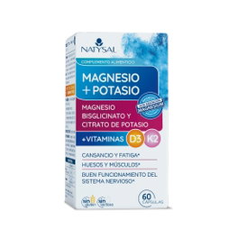 NATYSAL Magnesio (Bisglic/Citr.) Potasio D3 K2 60cap.