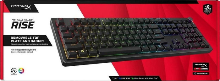 HyperX Alloy Rise Teclado Mecánico HyperX Red Negro