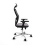 PIQUERAS Y CRESPO Silla de oficina Jorquera con mecanismo Sincro/Traslack, Gris y Negro