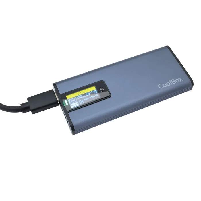 Coolbox CoolBox COO-MCM-M2F Caja Externa para SSD M.2 NVMe y SATA USB 3.2 Gen 2 hasta 10Gbps, Aluminio Gris