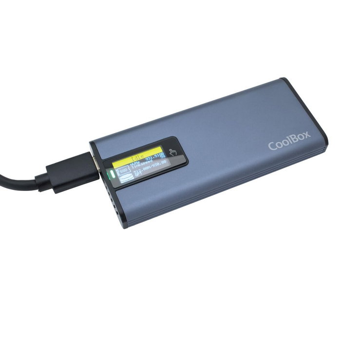 Coolbox miniChase PS32 Carcasa Externa SSD M.2 NVMe/SATA Gris