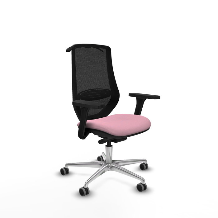 PIQUERAS Y CRESPO Silla de oficina Mardos con mecanismo Sincro/Traslack, Rosa y Negro PIQUERAS Y CRESPO Silla de oficina Mardos con mecanismo Sincro/Traslack, Rosa y Negro