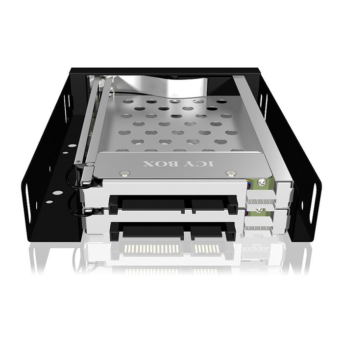 ICY BOX IB-2227StS Bandeja para 2xSATA 2.5 pulg. en bahía 3.5 pulg. sin soporte