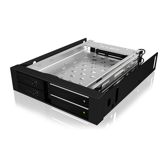 ICY BOX IB-2227StS Bandeja para 2xSATA 2.5 pulg. en bahía 3.5 pulg. sin soporte