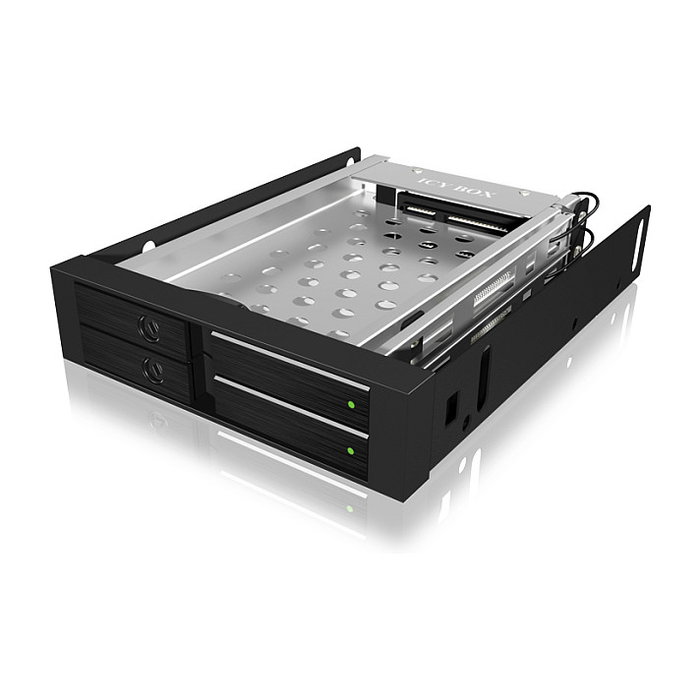 ICY BOX IB-2227StS Bandeja para 2xSATA 2.5 pulg. en bahía 3.5 pulg. sin soporte